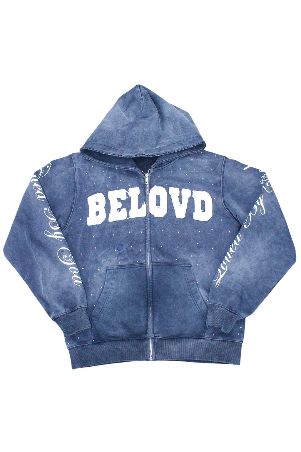 Belovd zip up hoodie