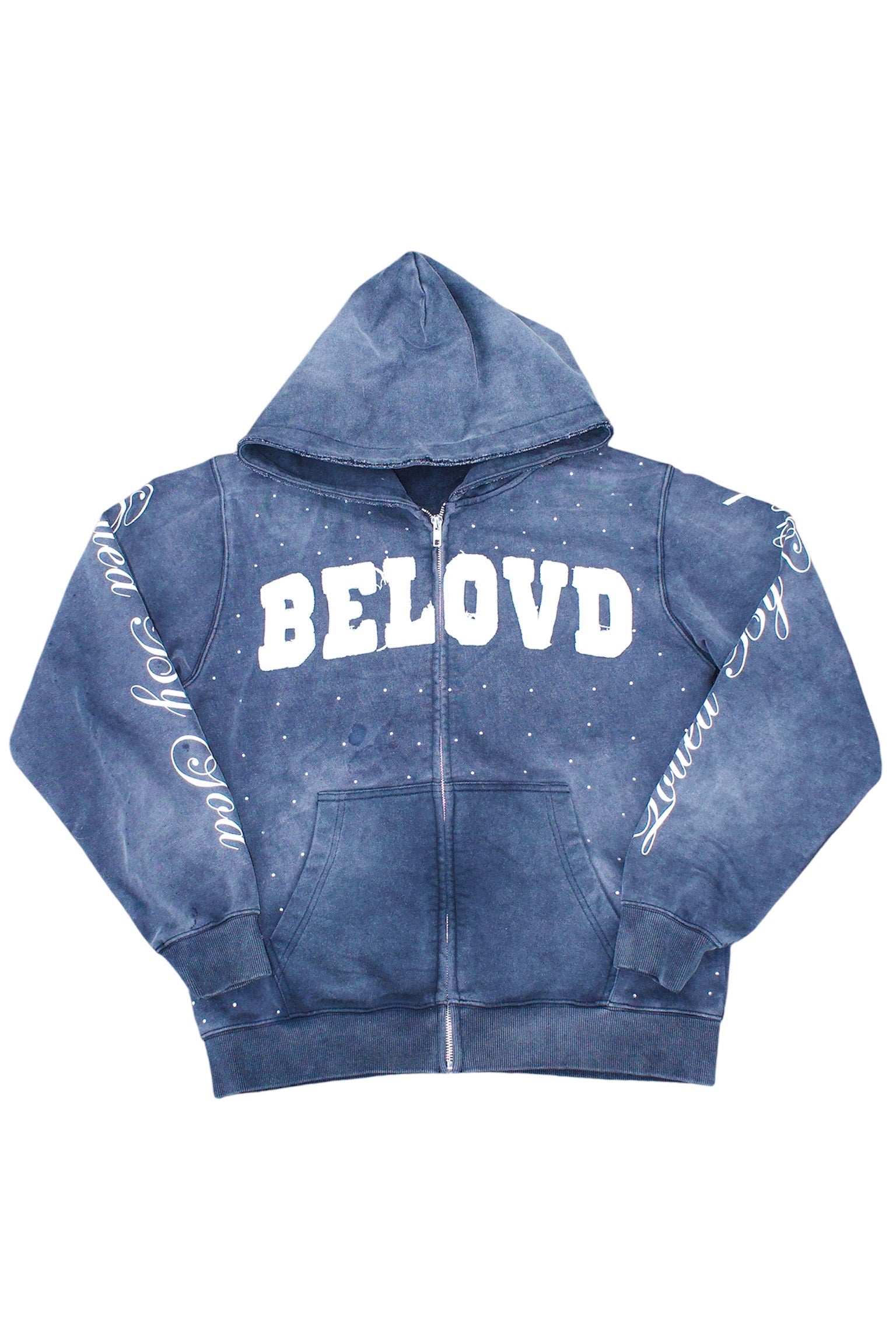 Belovd zip up hoodie